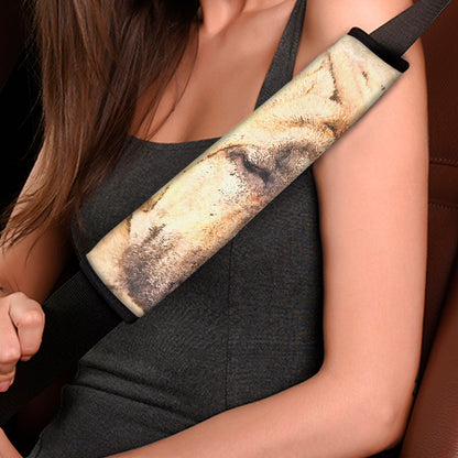 Shar Pei Portrait Print Car Seat Belt Covers