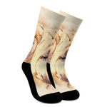 Shar Pei Portrait Print Crew Socks