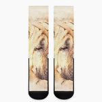 Shar Pei Portrait Print Crew Socks
