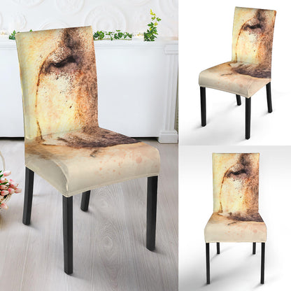 Shar Pei Portrait Print Dining Chair Slipcover