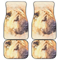 Shar Pei Portrait Print Front and Back Car Floor Mats
