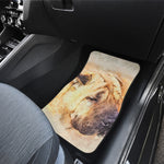 Shar Pei Portrait Print Front and Back Car Floor Mats