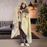 Shar Pei Portrait Print Hooded Blanket