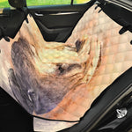 Shar Pei Portrait Print Pet Car Back Seat Cover