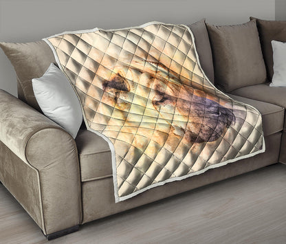Shar Pei Portrait Print Quilt