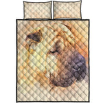 Shar Pei Portrait Print Quilt Bed Set