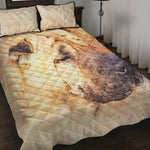 Shar Pei Portrait Print Quilt Bed Set