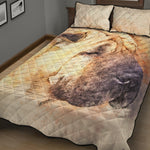 Shar Pei Portrait Print Quilt Bed Set