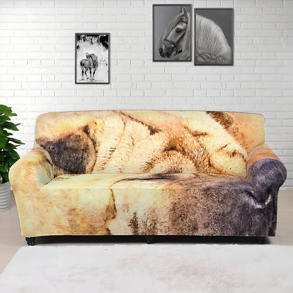 Shar Pei Portrait Print Sofa Cover
