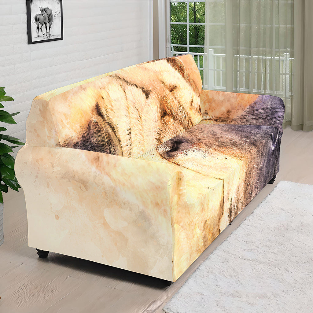Shar Pei Portrait Print Sofa Cover