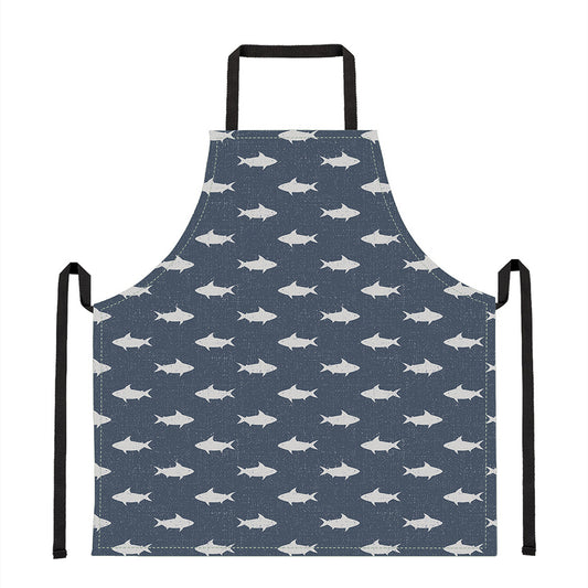 Shark Fish Pattern Print Apron