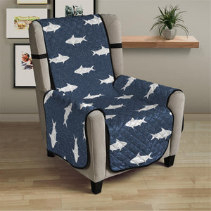 Shark Fish Pattern Print Armchair Protector