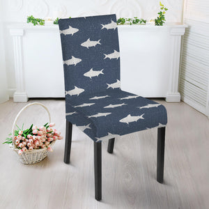 Shark Fish Pattern Print Dining Chair Slipcover