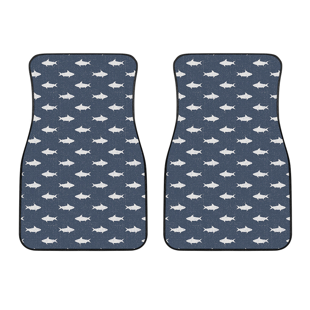 Shark Fish Pattern Print Front Car Floor Mats