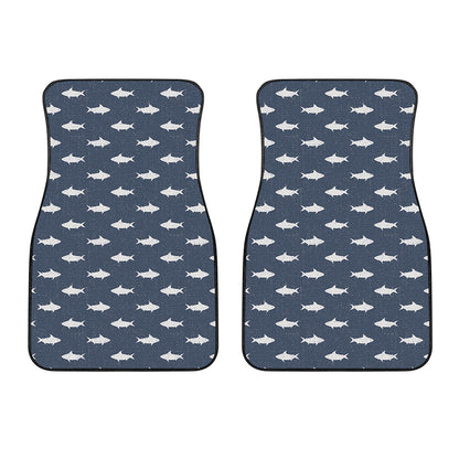 Shark Fish Pattern Print Front Car Floor Mats