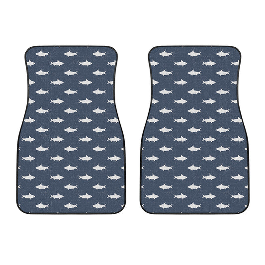 Shark Fish Pattern Print Front Car Floor Mats