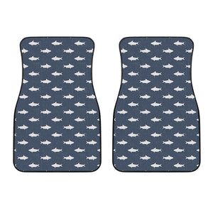 Shark Fish Pattern Print Front Car Floor Mats