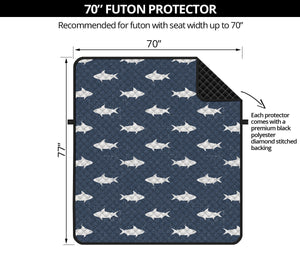 Shark Fish Pattern Print Futon Protector