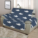 Shark Fish Pattern Print Half Sofa Protector