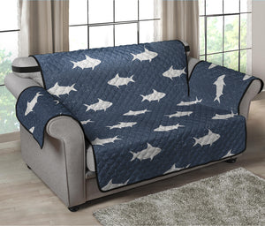 Shark Fish Pattern Print Loveseat Protector