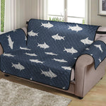 Shark Fish Pattern Print Loveseat Protector