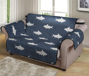 Shark Fish Pattern Print Loveseat Protector