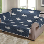 Shark Fish Pattern Print Loveseat Protector