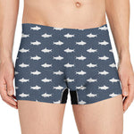 Shark Fish Pattern Print Men's Boxer Briefs