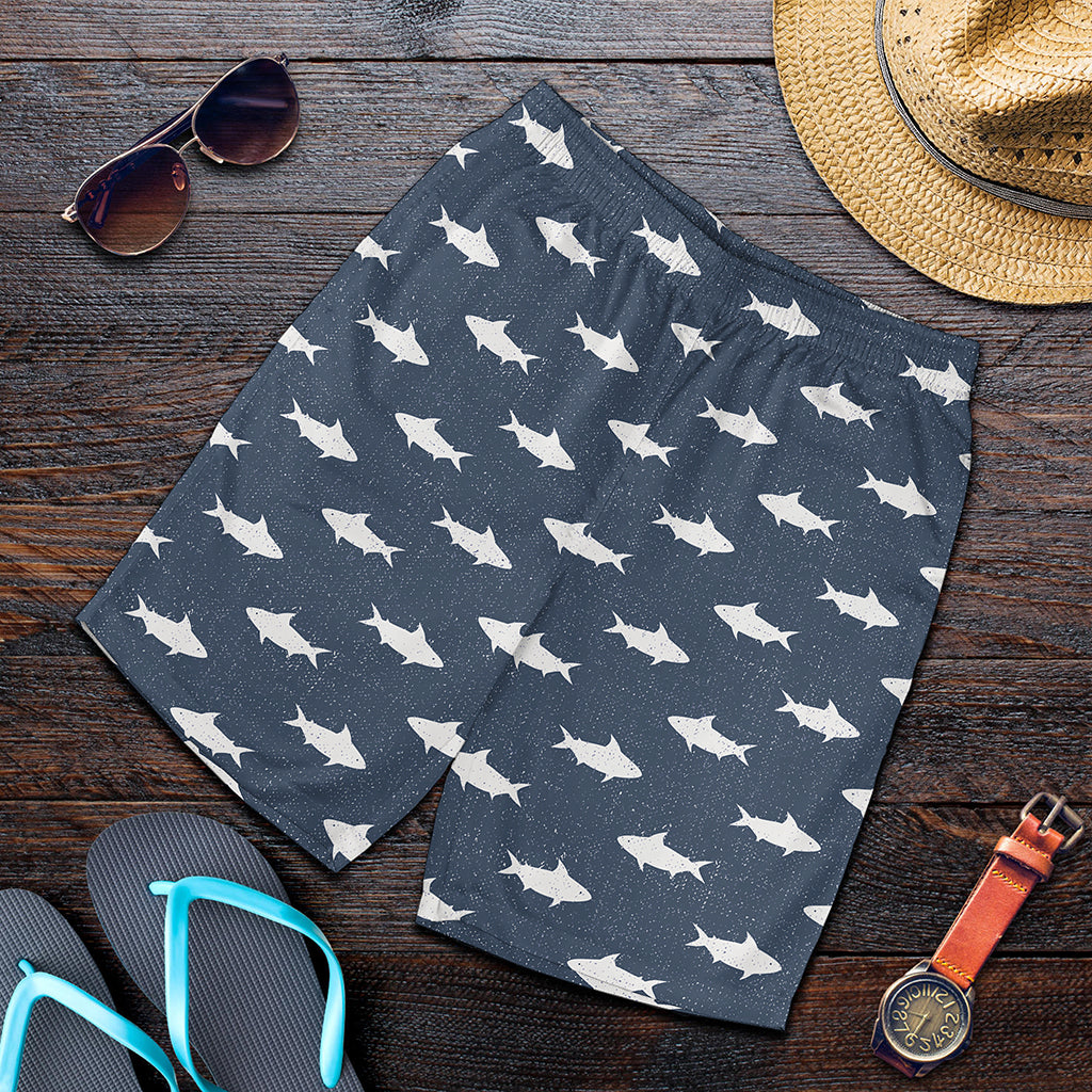 Shark Fish Pattern Print Men's Shorts