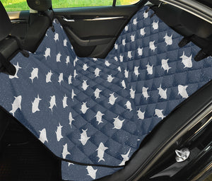 Shark Fish Pattern Print Pet Car Back Seat Cover