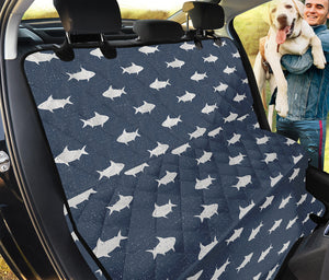 Shark Fish Pattern Print Pet Car Back Seat Cover