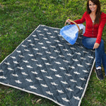 Shark Fish Pattern Print Quilt