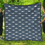 Shark Fish Pattern Print Quilt