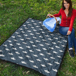 Shark Fish Pattern Print Quilt
