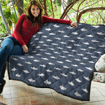 Shark Fish Pattern Print Quilt
