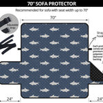 Shark Fish Pattern Print Sofa Protector