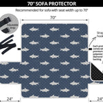 Shark Fish Pattern Print Sofa Protector