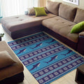 Shark Knitted Pattern Print Floor Mat