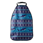 Shark Knitted Pattern Print Car Seat Organizers