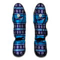 Shark Knitted Pattern Print Muay Thai Shin Guards