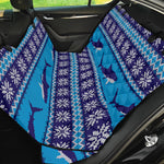 Shark Knitted Pattern Print Pet Car Back Seat Cover