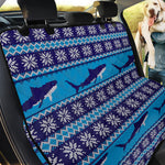 Shark Knitted Pattern Print Pet Car Back Seat Cover