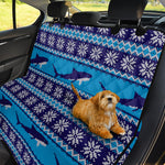 Shark Knitted Pattern Print Pet Car Back Seat Cover