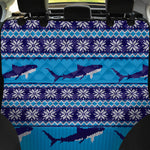 Shark Knitted Pattern Print Pet Car Back Seat Cover