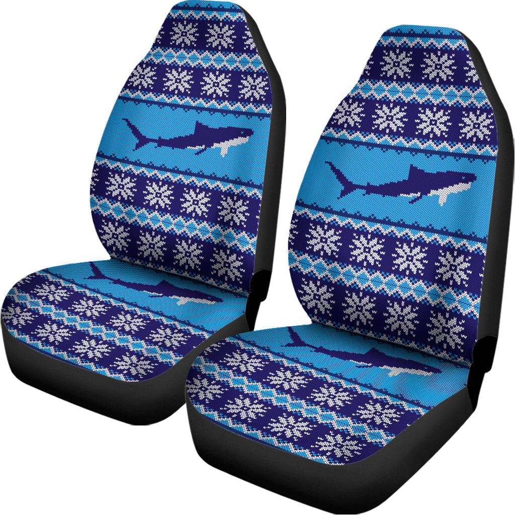 Shark Knitted Pattern Print Universal Fit Car Seat Covers