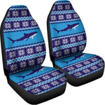 Shark Knitted Pattern Print Universal Fit Car Seat Covers