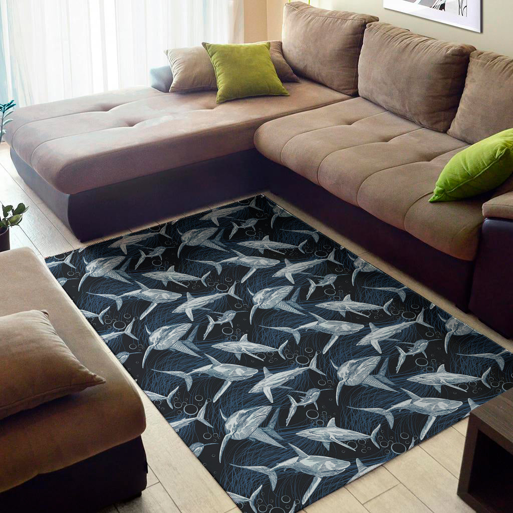 Shark Underwear Pattern Print Area Rug