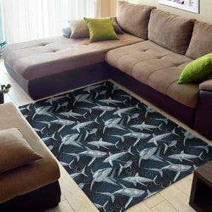 Shark Underwear Pattern Print Area Rug