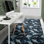 Shark Underwear Pattern Print Area Rug