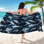 Shark Underwear Pattern Print Beach Sarong Wrap